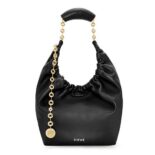 Loewe Women Small Squeeze Bag in Nappa Lambskin-Black