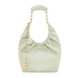 Loewe Women Small Squeeze Bag in Nappa Lambskin-White