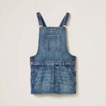 Miu Miu Women Denim Bib Mini-dress-Navy GWA207_139G_F0008