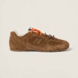 Miu Miu Women New Balance X Miu Miu 530 SL Suede Sneakers-Brown
