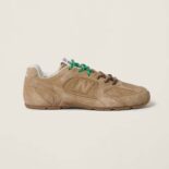 Miu Miu Women New Balance X Miu Miu 530 SL Suede Sneakers-Cinnamon