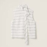 Miu Miu Women Striped Sablé Top MT1806_14H0_F0UB0