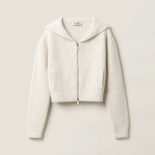 Miu Miu Women Wool and Cashmere Knit Cardigan-MMF846