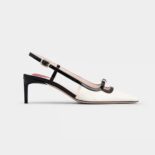 Roger Vivier Women Viv’ Canard Slingback Pumps in Patent Leather-Black