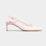 Roger Vivier Women Viv’ Canard Slingback Pumps in Patent Leather-Pink