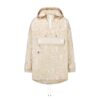 Dior Women Hooded D-Way windbreaker Gold-Tone Technical Taffeta Jacquard