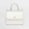 Dolce Gabbana D&G Women Medium Dauphine Leather Sicily Bag BB6002A10018H402