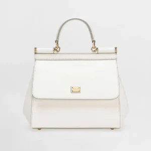 Dolce Gabbana D&G Women Medium Dauphine Leather Sicily Bag BB6002A10018H402