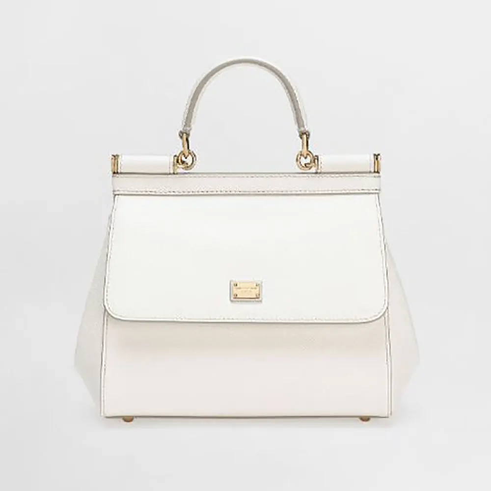 Dolce Gabbana D&G Women Medium Dauphine Leather Sicily Bag BB6002A10018H402 1 Dolce Gabbana D&G Women Medium Dauphine Leather Sicily Bag BB6002A10018H402