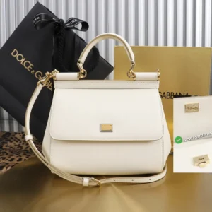 Dolce Gabbana D&G Women Medium Dauphine Leather Sicily Bag BB6002A10018H402