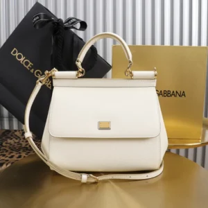 Dolce Gabbana D&G Women Medium Dauphine Leather Sicily Bag BB6002A10018H402