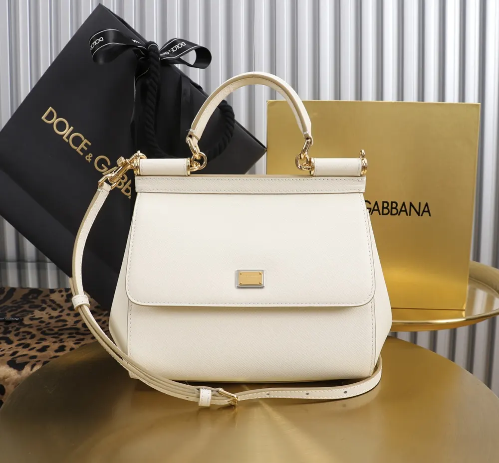 Dolce Gabbana D&G Women Medium Dauphine Leather Sicily Bag BB6002A10018H402 3 Dolce Gabbana D&G Women Medium Dauphine Leather Sicily Bag BB6002A10018H402
