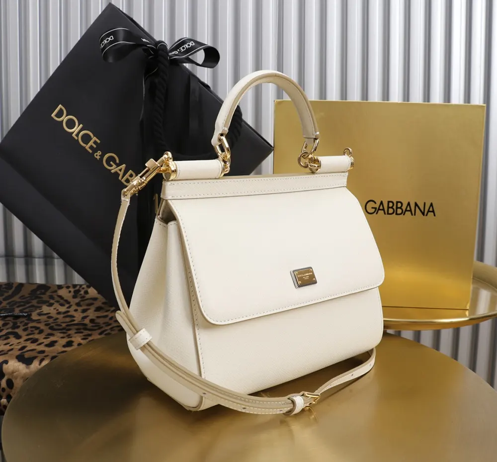 Dolce Gabbana D&G Women Medium Dauphine Leather Sicily Bag BB6002A10018H402 5 Dolce Gabbana D&G Women Medium Dauphine Leather Sicily Bag BB6002A10018H402