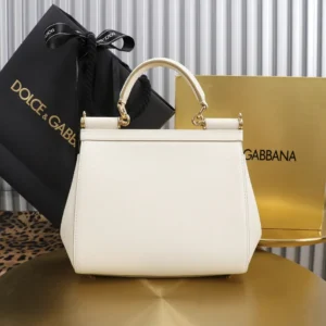 Dolce Gabbana D&G Women Medium Dauphine Leather Sicily Bag BB6002A10018H402