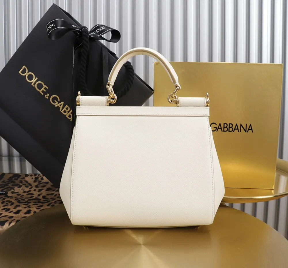 Dolce Gabbana D&G Women Medium Dauphine Leather Sicily Bag BB6002A10018H402 4 Dolce Gabbana D&G Women Medium Dauphine Leather Sicily Bag BB6002A10018H402