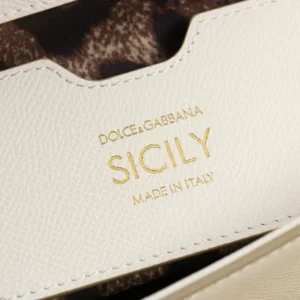 Dolce Gabbana D&G Women Medium Dauphine Leather Sicily Bag BB6002A10018H402