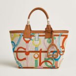 Hermes Unisex Steeple 25 Ecru Tote Bag-Green H083621CKAA