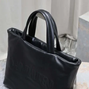 Saint Laurent YSL Unisex Saint Laurent Tote in Nappa Lambskin-Black 756269AACIW1000