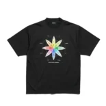 Balenciaga Men How Do You Feel? T-Shirt Medium Fit in Black Vintage Jersey