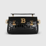 Balmain Women B-Buzz 19 Bag in Crocodile-print Leather BN1AE742LVCW