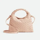 Bottega Veneta Women Mini Hop in Calf Leather-Pink 777586V3IV16913