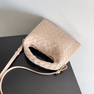 Bottega Veneta Women Mini Hop in Calf Leather-Pink 777586V3IV16913