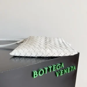 Bottega Veneta Women Mini Hop in Calf Leather-White 777586V3IV19156