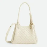 Bottega Veneta Women Small Andiamo Parachute-White 796569VCPPT9195