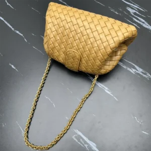 Bottega Veneta Women Teen Lauren 1980 With Chain-Dark Praline 785807V40Z19893