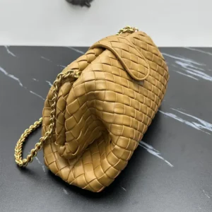Bottega Veneta Women Teen Lauren 1980 With Chain-Dark Praline 785807V40Z19893
