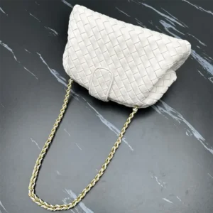 Bottega Veneta Women Teen Lauren 1980 With Chain-White 785807V40Z19277