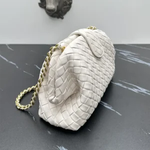 Bottega Veneta Women Teen Lauren 1980 With Chain-White 785807V40Z19277