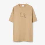 Burberry Men Check EKD Cotton T-shirt 80727031