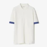 Burberry Men Cotton Polo Shirt-White 80821271