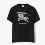 Burberry Men EKD Cotton T-shirt-Black 80727751