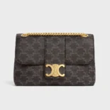 Celine Women Medium Celine Victoire Bag in Triomphe Canvas 115852FRH.04LU