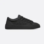 Dior Men B33 Sneaker Black Grained Calfskin and Black Dior Gravity Leather