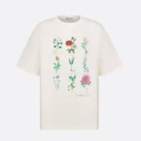 Dior Men T-Shirt White Slub Cotton Jersey 493J671A0817_C089
