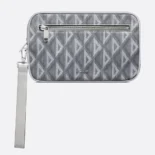 Dior Men Toiletry Bag Dior Gray CD Diamond Canvas 2ESCA340DCO_H42E