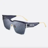 Dior Unisex DiorClub M4U Blue Dior Oblique Mask Sunglasses