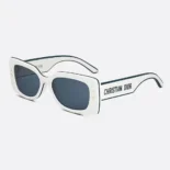 Dior Unisex DiorPacific S1U White Square Sunglasses