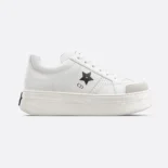 Dior Women Dior Star Platform Sneaker White Calfskin and Suede KCK413CLD_S09W