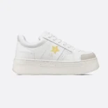 Dior Women Dior Star Platform Sneaker White Calfskin and Suede KCK413CLD_S19W