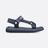 Dior Women Dioriviera D-Wave Sandal Deep Blue Technical Fabric
