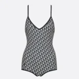Dior Women One-Piece Swimsuit Blue Dior Oblique Technical Fabric 11BS01A2842_X5803