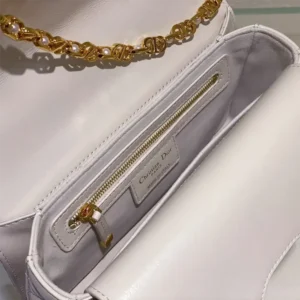 Dior Women Small Dior Jolie Top Handle Bag Latte Cannage Calfskin