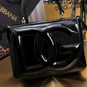 Dolce Gabbana D&G Women DG Logo Bag Top-handle Bag-Black BB7568A147180999