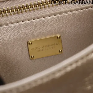 Dolce Gabbana D&G Women DG Logo Bag Top-handle Bag-Gold BB7568AO8558H945