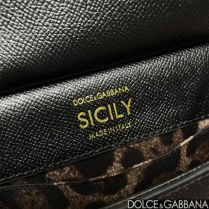 Dolce Gabbana D&G Women Small Sicily Handbag-Black BB7116A100180999