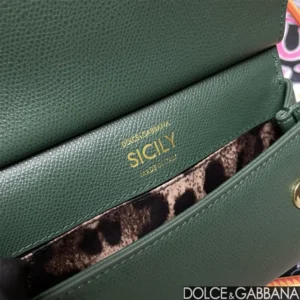 Dolce Gabbana D&G Women Small Sicily Handbag-Green BB7116A100187399